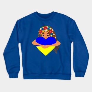 My heart is Ukraine Crewneck Sweatshirt